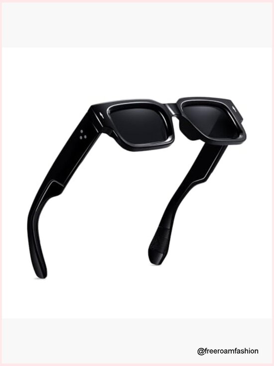 Chunky Square Frame Sunglasses for Women Men Trendy Rectangle UV400 Sun Shades main image 5